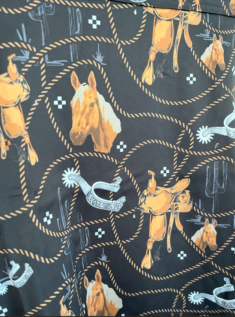 Palomino Print Flowy Top