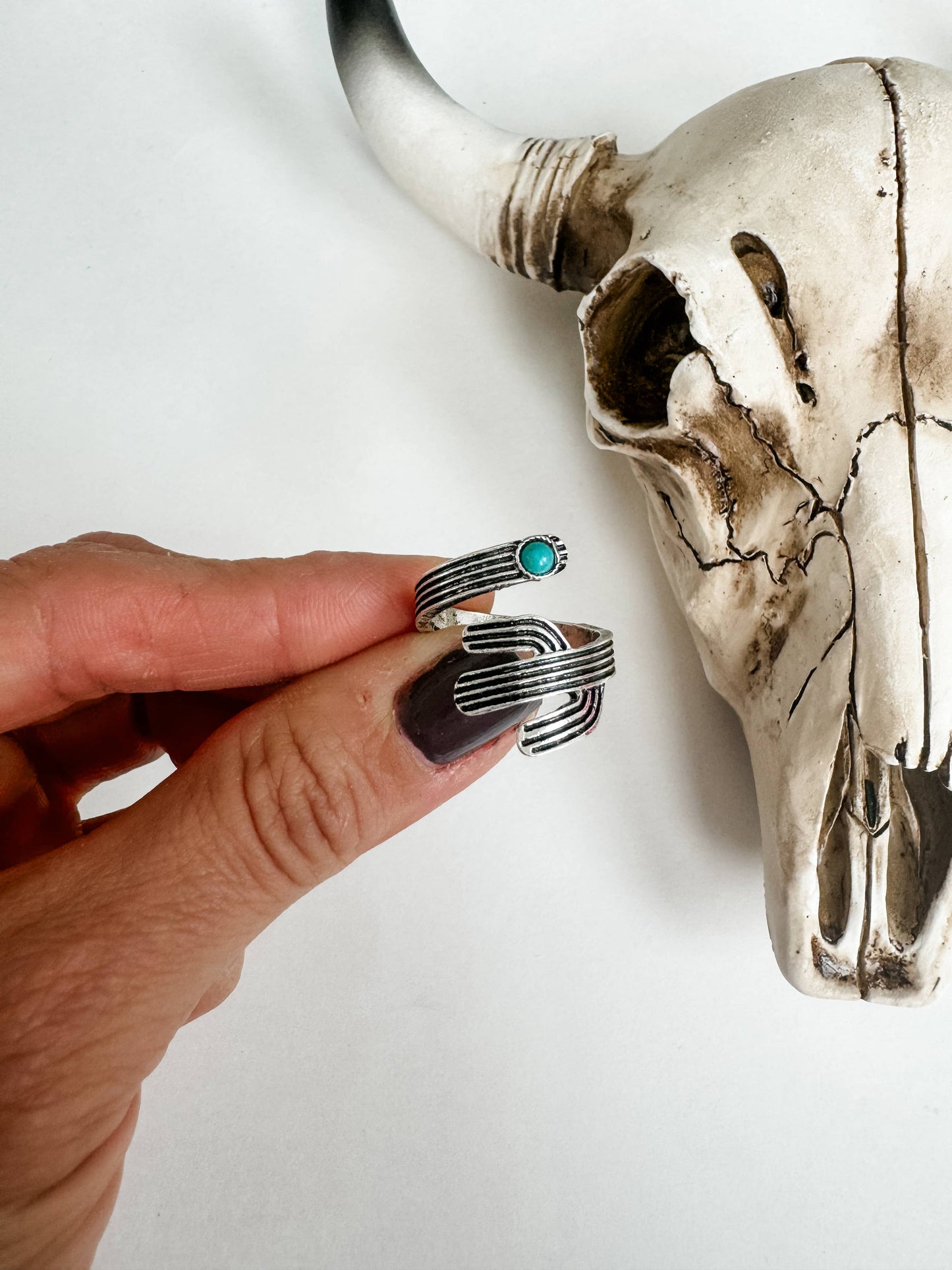 Cactus Shape Cuff Ring