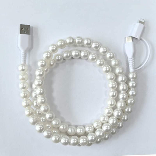White Pearl Phone Charger