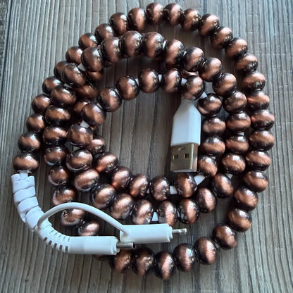 Copper Beaded Charger
