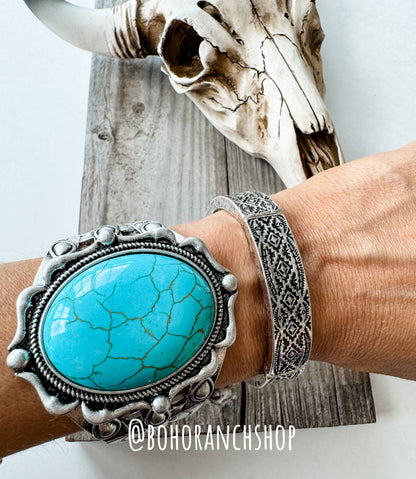 Western Texture Stretch Bracelet 