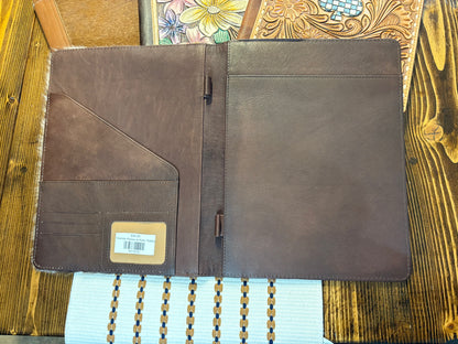 Cowhide Planner w/ Aztec Tooling