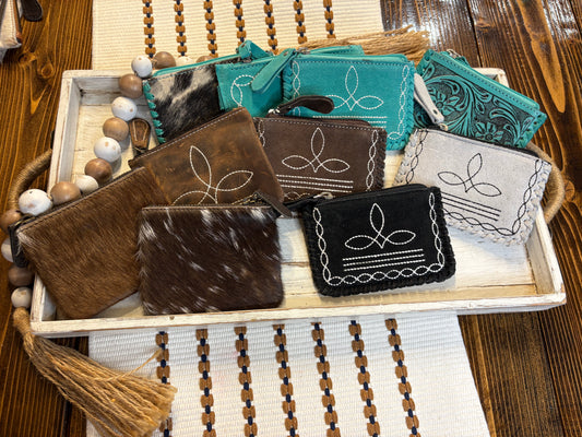 Rough Out Coin Purse Wristlet