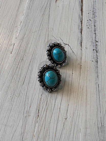 Turquoise Stud Earrings