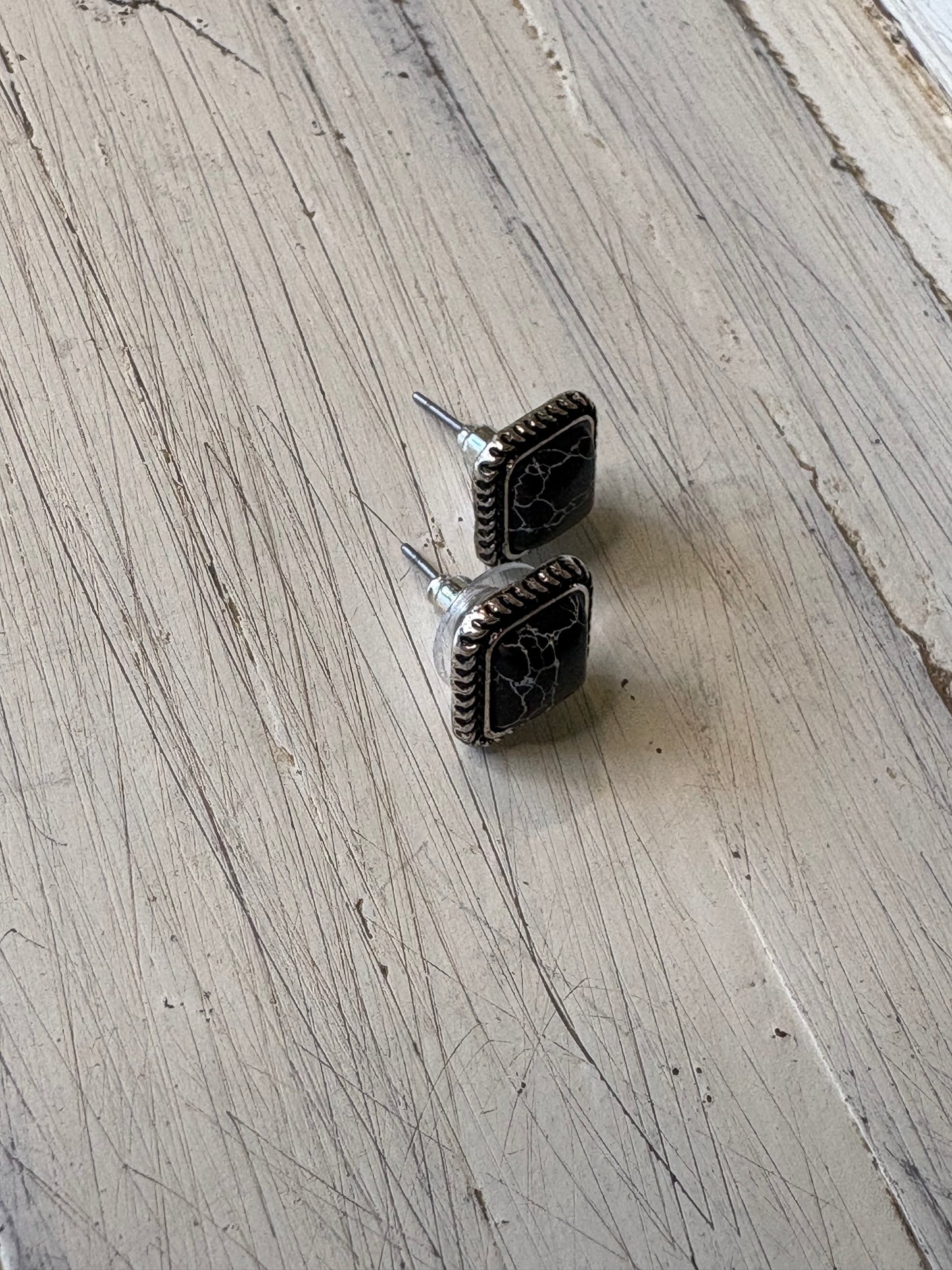 Mini Stone Stud Earrings