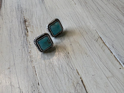 Mini Stone Stud Earrings