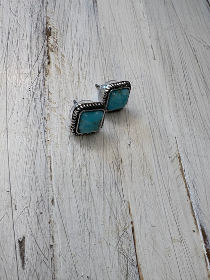 Mini Stone Stud Earrings