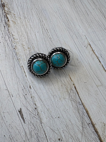 Turquoise Stud Earrings