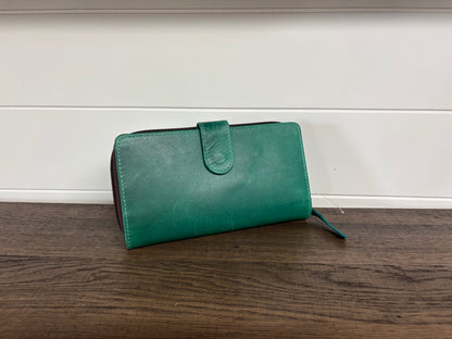 Turquoise Leather Wallet