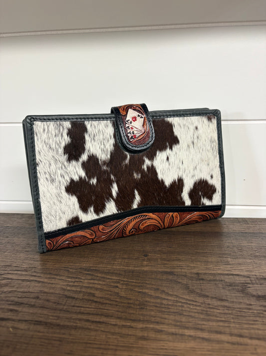 Aces Wild Cowhide Wallet