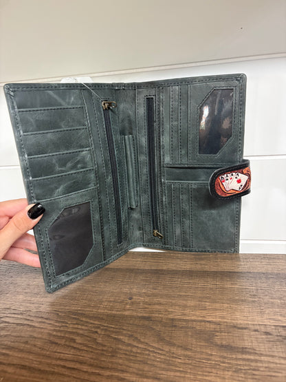 Aces Wild Cowhide Wallet