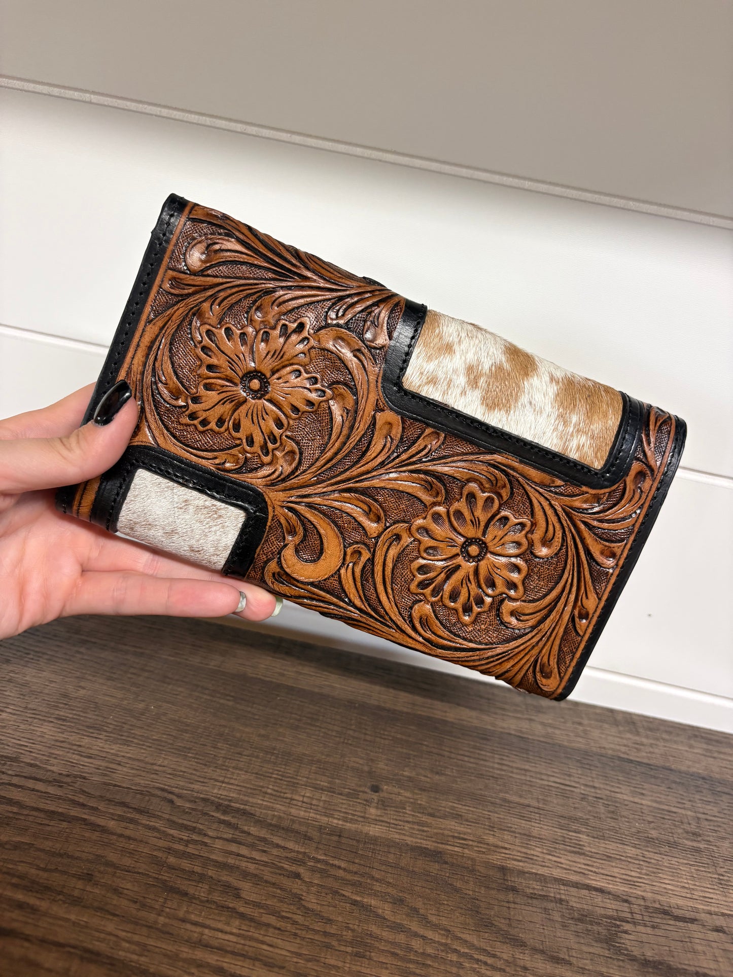 Cowhide & Leather Aztec Wallet