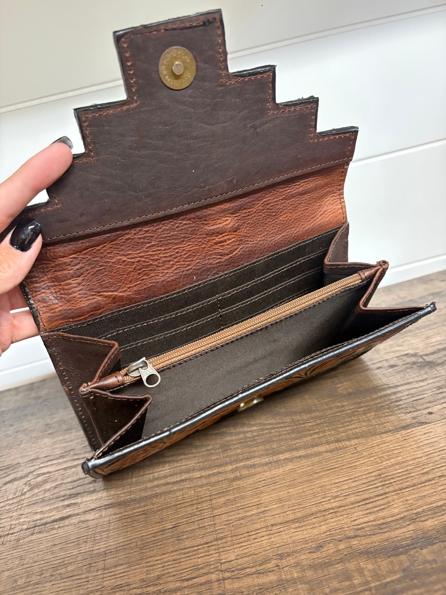 Cowhide & Leather Aztec Wallet