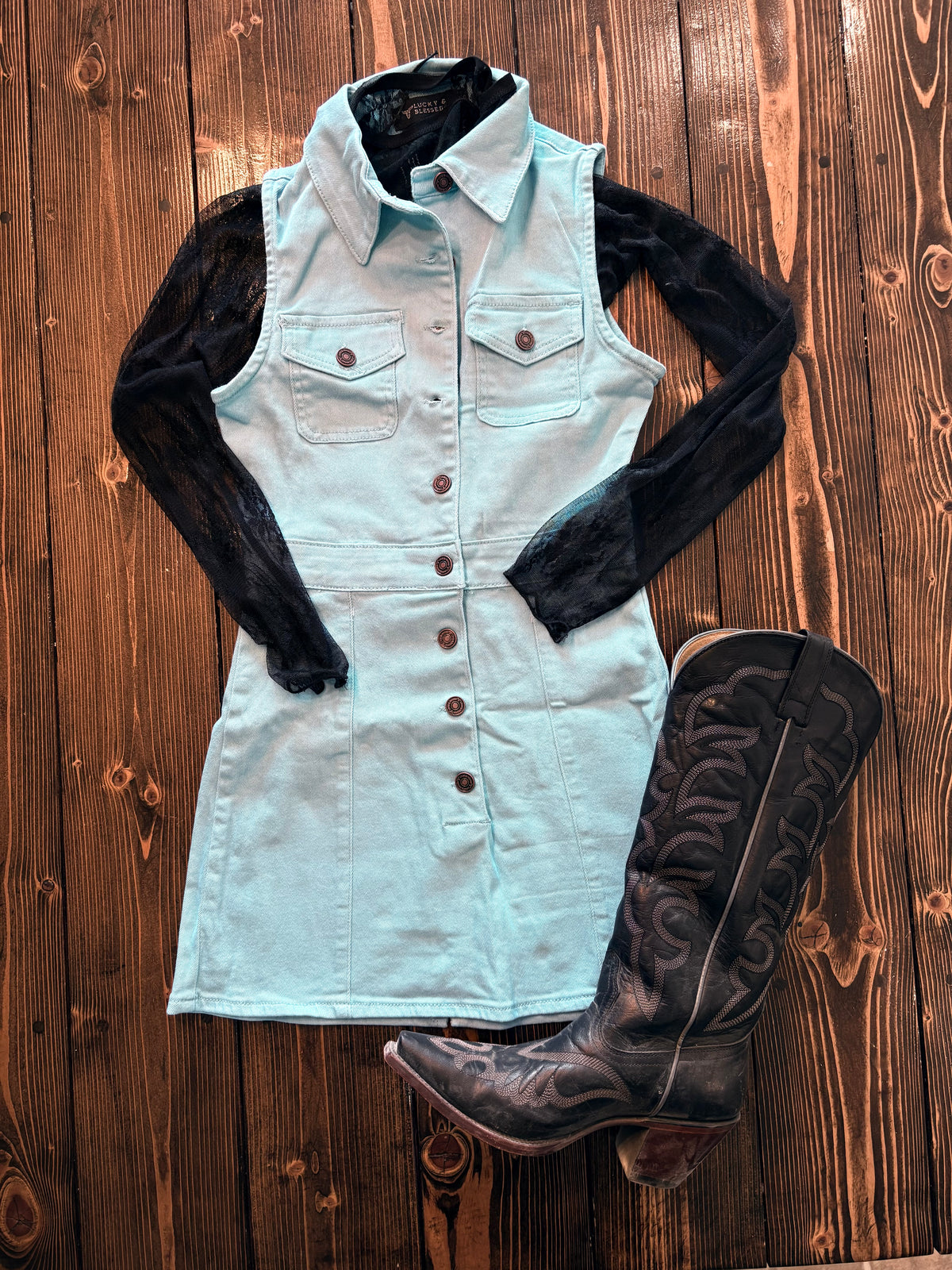 Light Blue Denim Dress