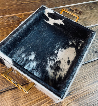 Small Cowhide Tray