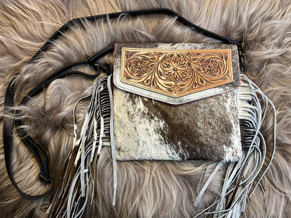 Crossbody w/Cowhide Fringe