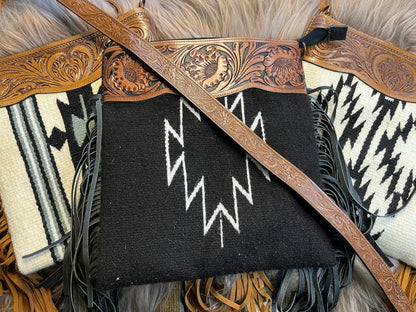 Tooled Saddle Pad Purse