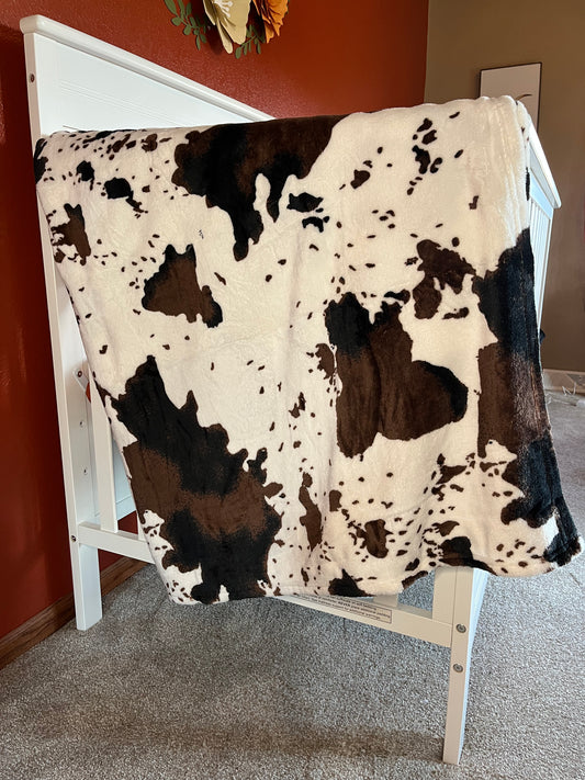 Cow Print Blanket