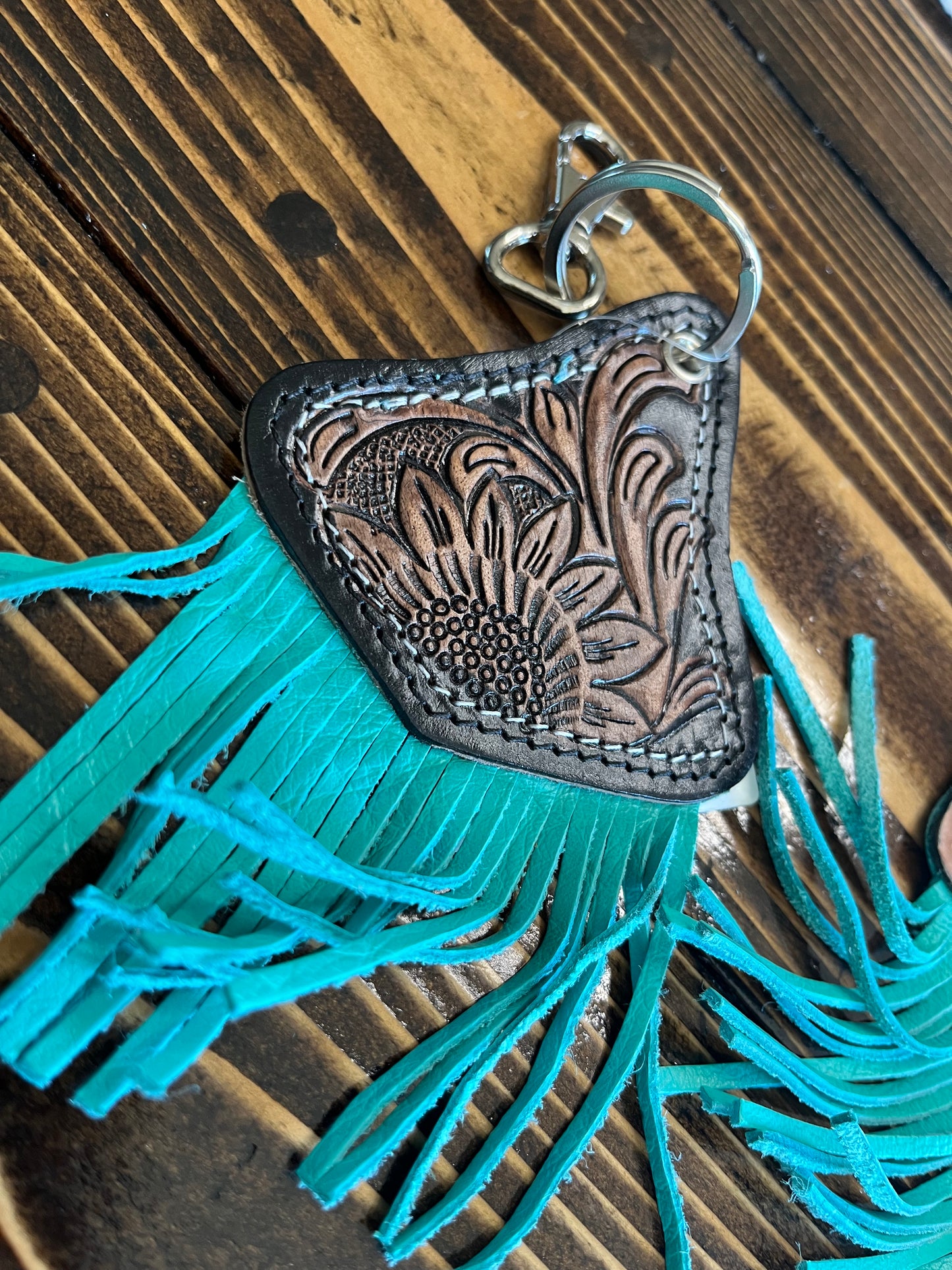 Fringe Tooled Keychain