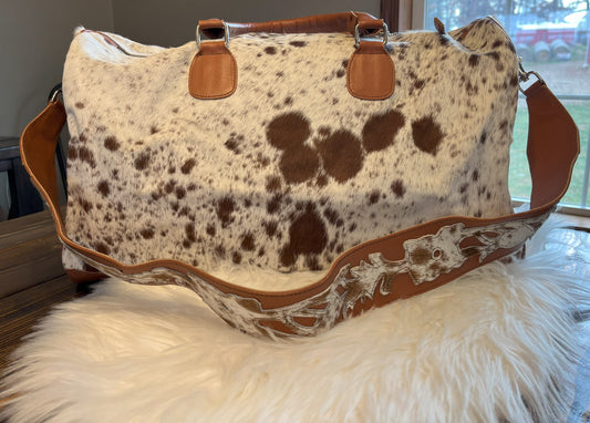 Cowhide Duffel Bag