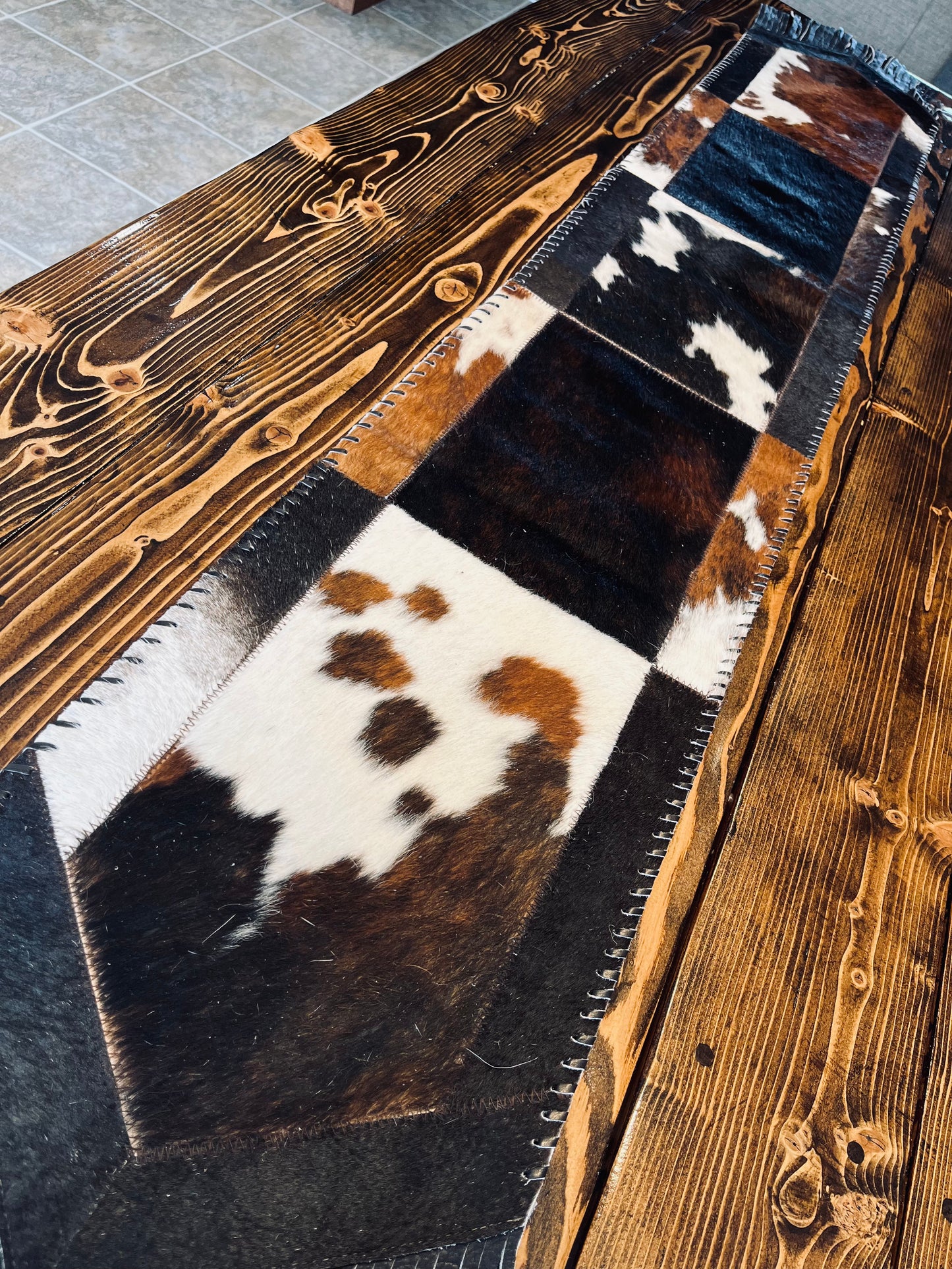 Cowhide Table Runner