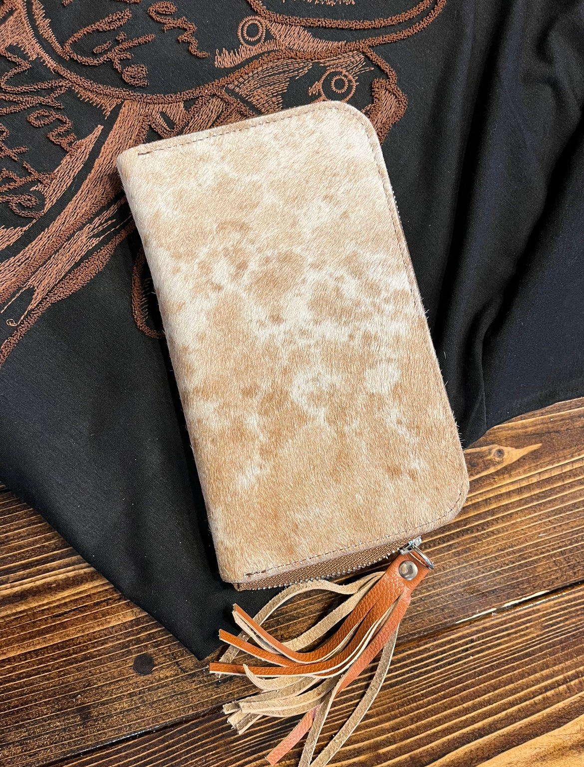 Cowhide Mirror Wallet