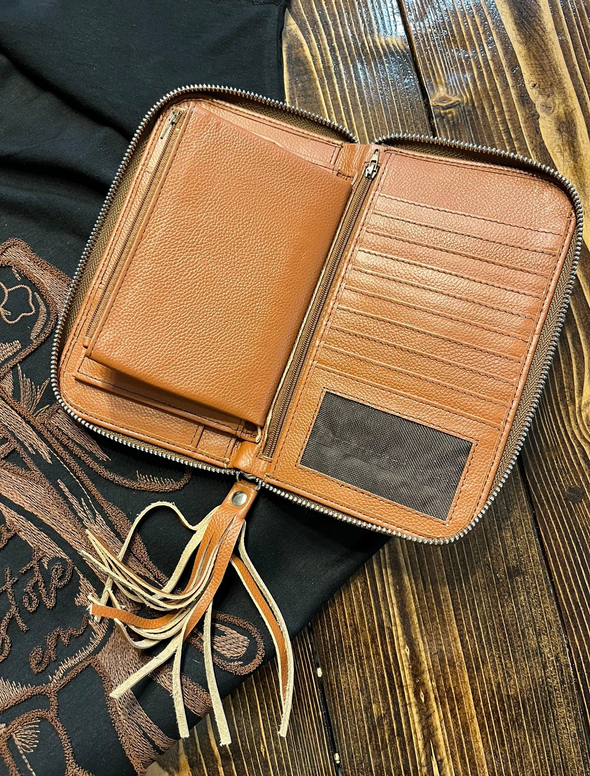 Cowhide Mirror Wallet