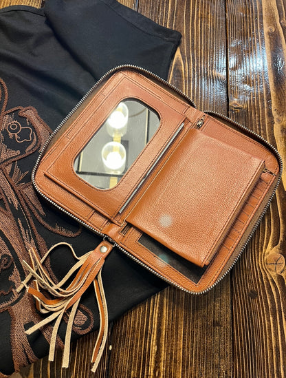 Cowhide Mirror Wallet