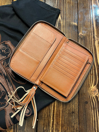 Cowhide Mirror Wallet