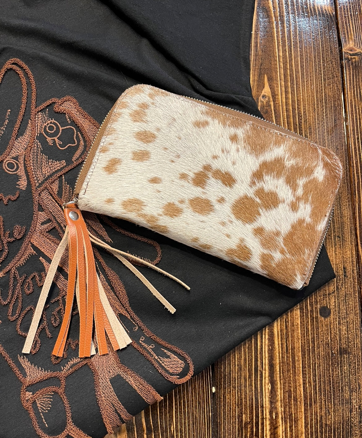 Cowhide Mirror Wallet