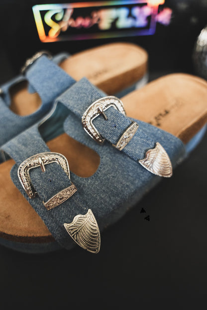 Platinum Buckles *Denim