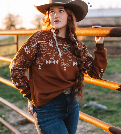 Ranch Crewneck - Saddle