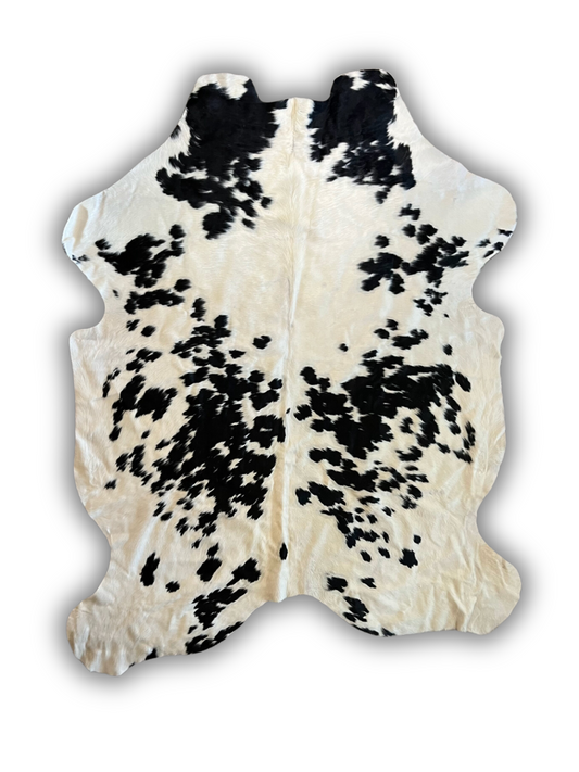 The Spotted Black Betty Cowhide Rug