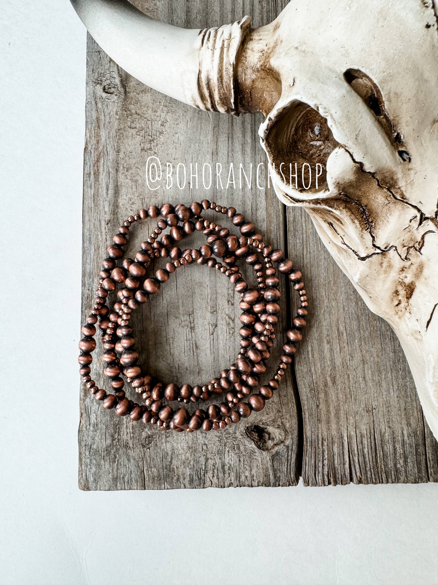 Navajo Style Pearl Stackable Bracelets