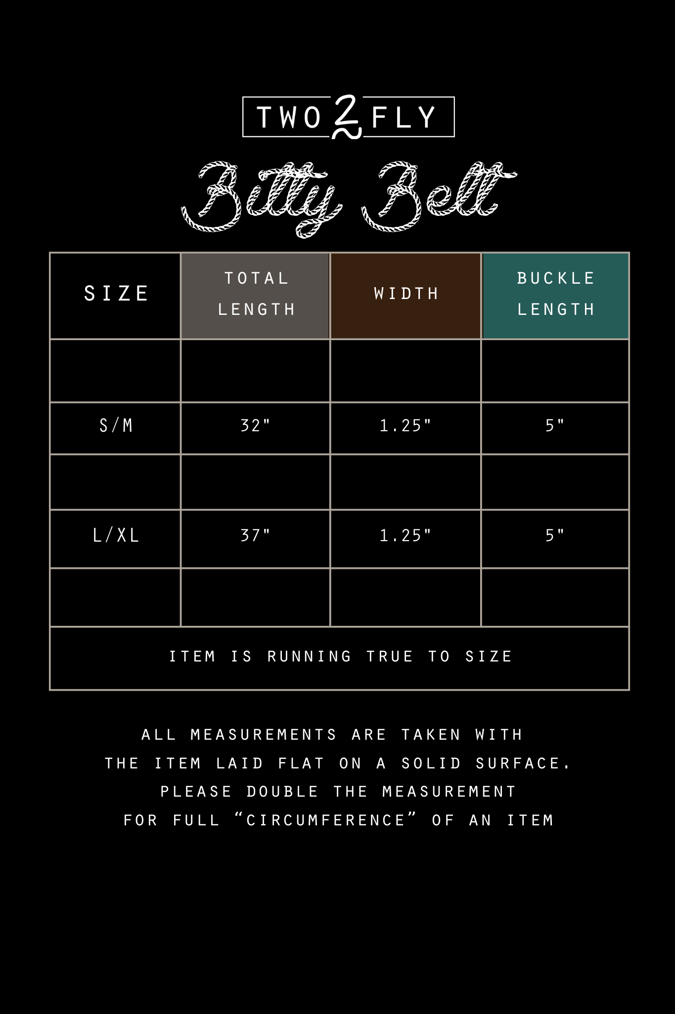 Bitty Belt *Midnight