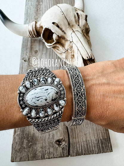 Western Texture Stretch Bracelet 