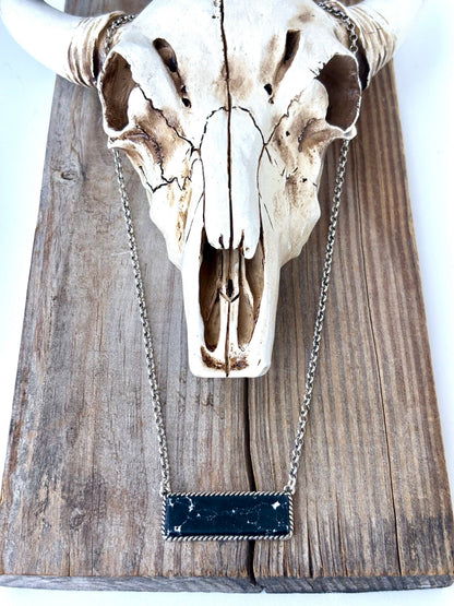 Stone Bar Pendant Necklace
